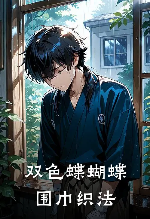 双色蝶蝴蝶围巾织法