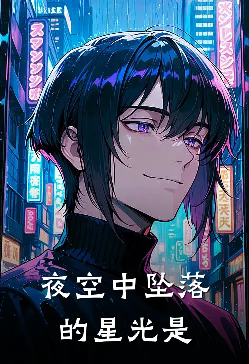 夜空中坠落的星光是